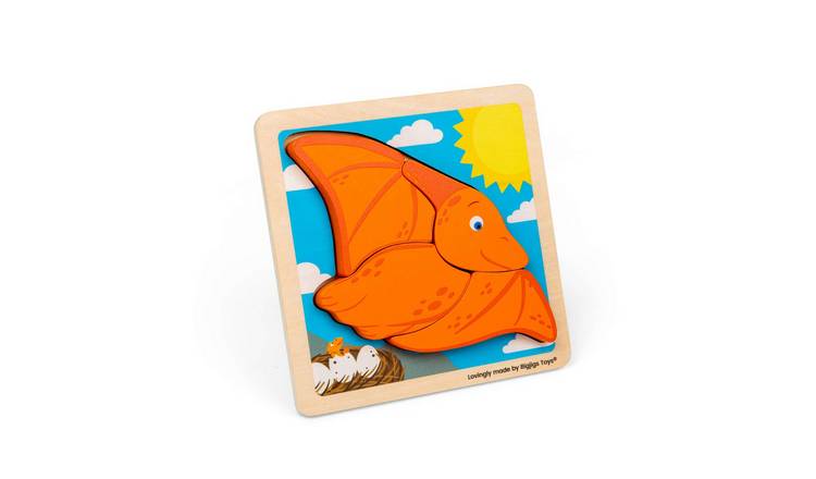 Bigjigs Toys Chunky Lift Out Pterodactyl - 10 Months +
