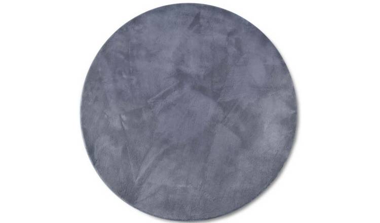 Villeroy & Boch Dark Grey 1899 Leon Abstract Round Rug - 200cm