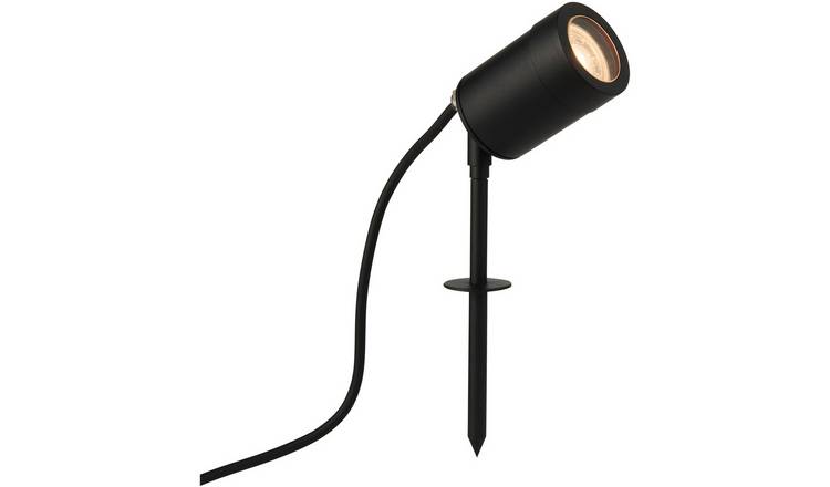 Loops Direct 6.3cm Aluminium Alloy Ground Spike Spotlight - Satin Black
