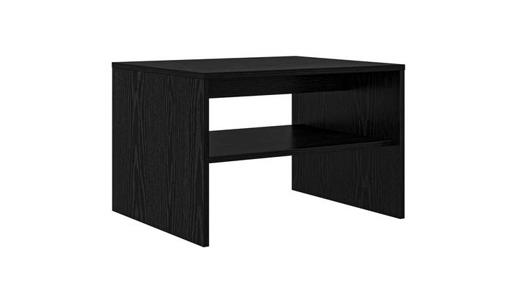 Walplus 2 Shelf Engineered Wood Coffee Table - Black Oak - 60 x 50 x 40 cm