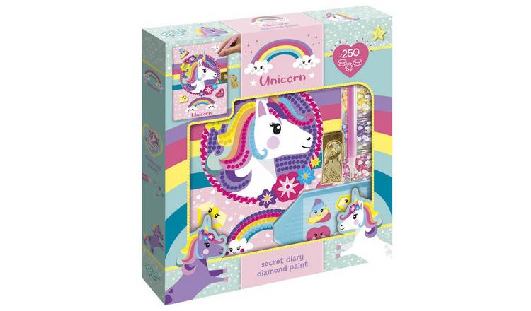 Totum Unicorn Secret Diary Diamond Painting Craft Set