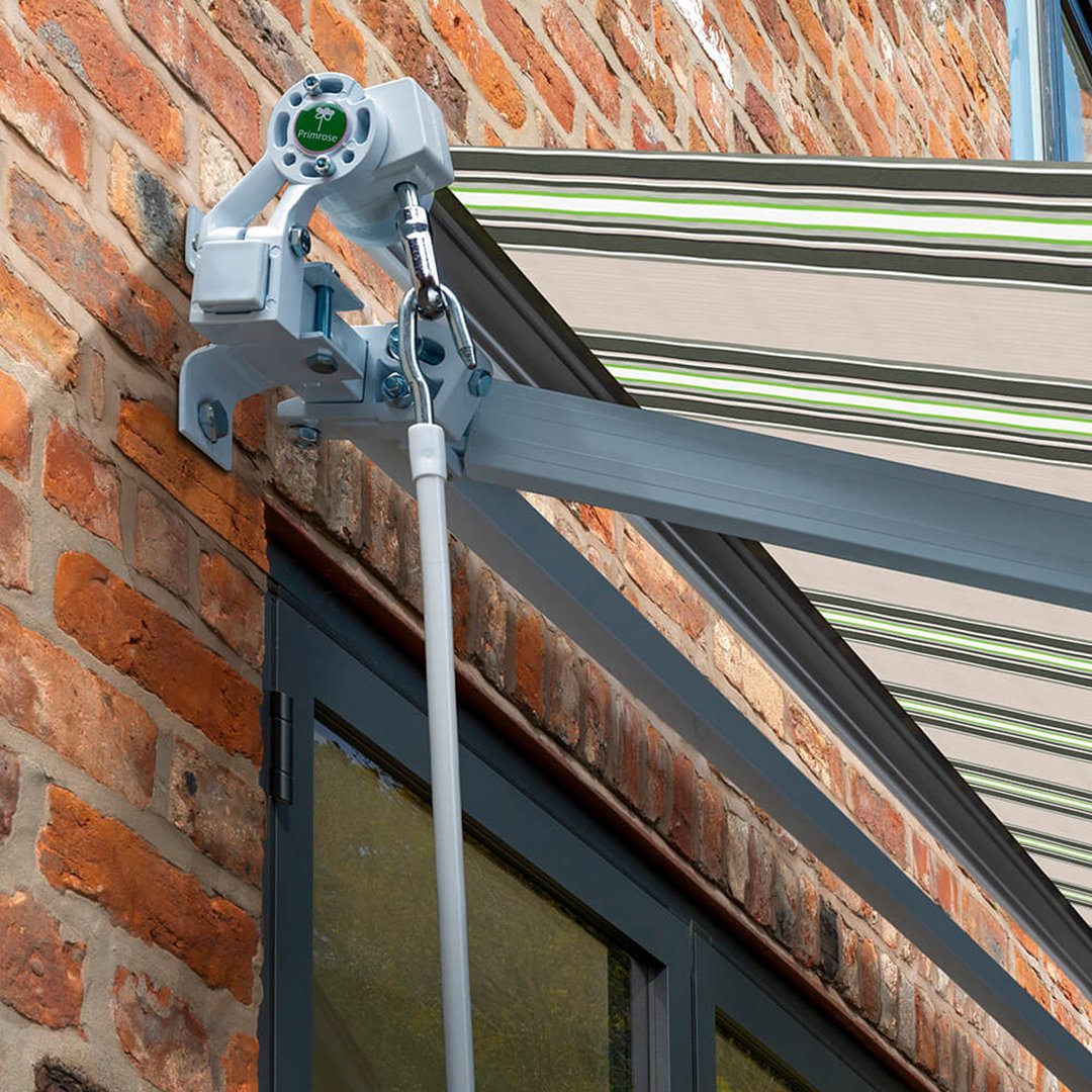 Primrose Awnings 4.0m x 3.0m Retractable Manual Awning Canopy - Multistripe - Image 4
