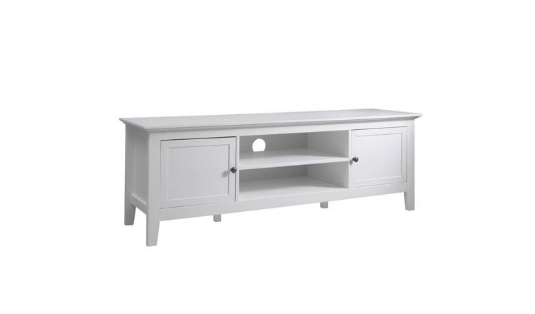 Noa & Nani Karlstad TV Unit With 2 Cupboards - White