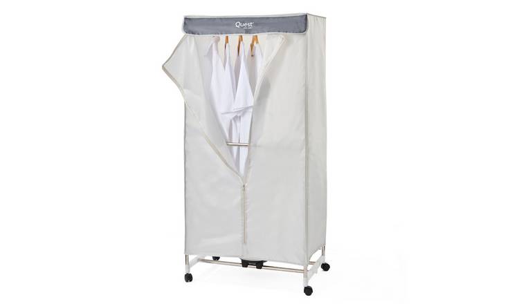 Quest Portable Clothes Dryer Electric Heated Airer With Cover- White