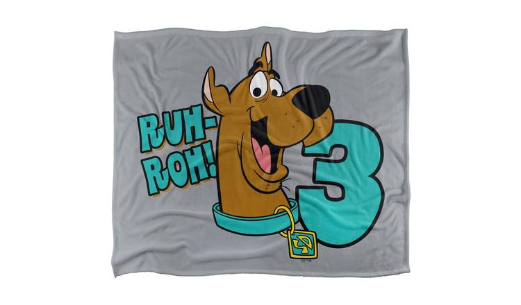 Scooby Doo Ruh Roh! I'm 3 Soft Touch Blanket - 147cm x 91cm