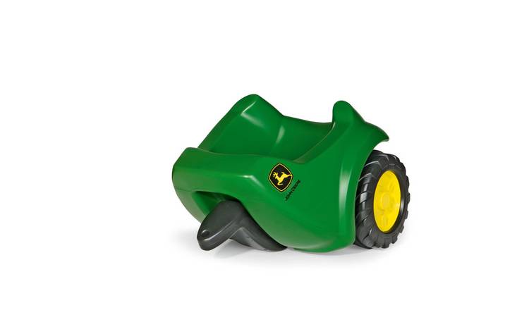 Rolly Toys John Deere Mini Tractor Trailer with Loading Space - Green