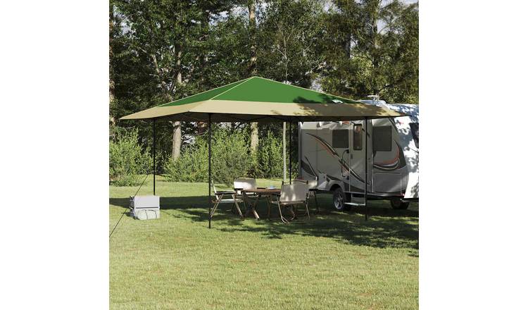 Walplus 395 x 395 x 251 cm Manual Fabric Canopy Tent - Green