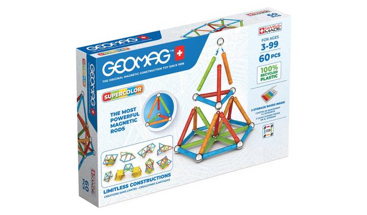 Geomag Supercolor 60 Piece Magnetic Panel Construction Set