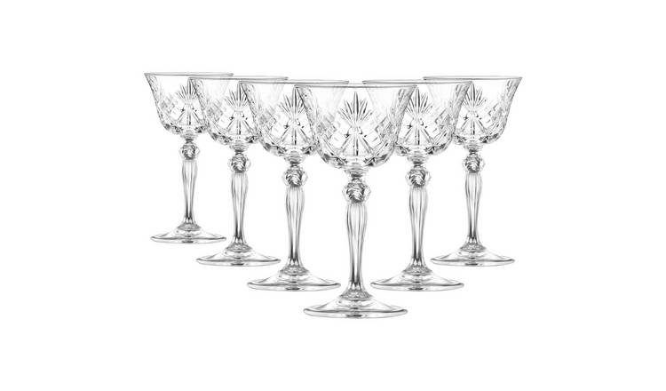 RCR Crystal Melodia Glass Champagne Saucers 160ml - Pack of 6