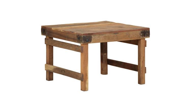 Walplus Solid Reclaim Wood Coffee Table - Brown - 60 x 55 x 40 cm