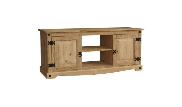 Vida Designs Corona 2 Door 1 Shelf Flat Screen TV Unit - Pine
