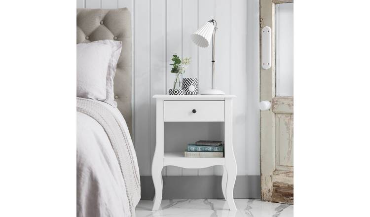 Noa & Nani Camille 1 Drawer Beside Table - White