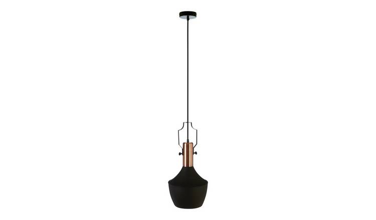 Orsina Argo Medium Pendant Light - Black and Copper