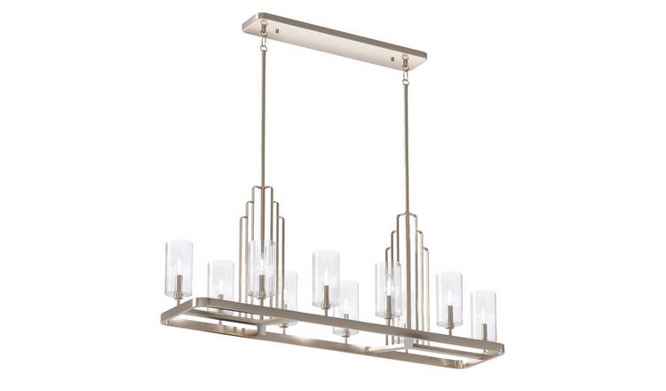 Elstead Kichler 10 Arm Pendant Light - Polished Nickel
