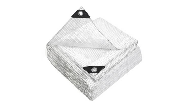 Keplin 100gsm Polyethylene Tarpaulin Cover Sheet 2 x 3m - Clear Mesh