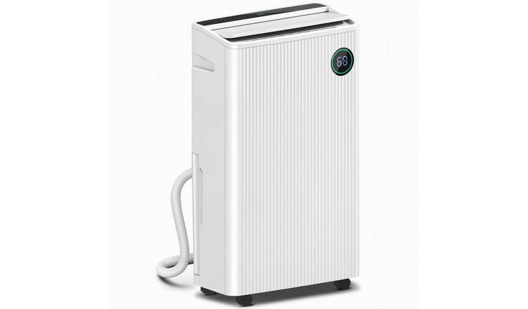 HOMCOM 16L Dehumidifier with Air Purifier and HEPA Filter - White