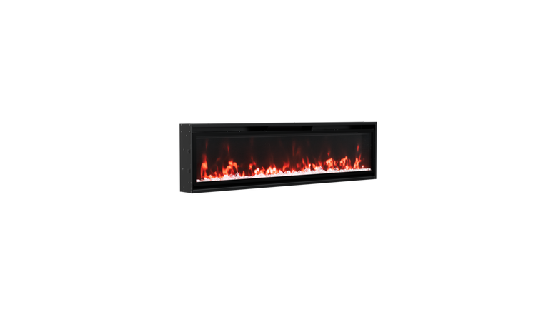 Living and Home 50 Inch Wall Mounted Electric Fireplace - Black