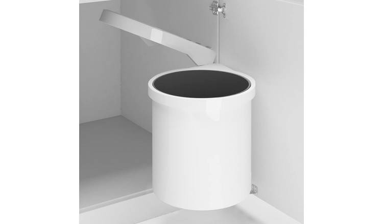 Walplus Plastic Kitchen Built-in Dust Bin 8 L - White