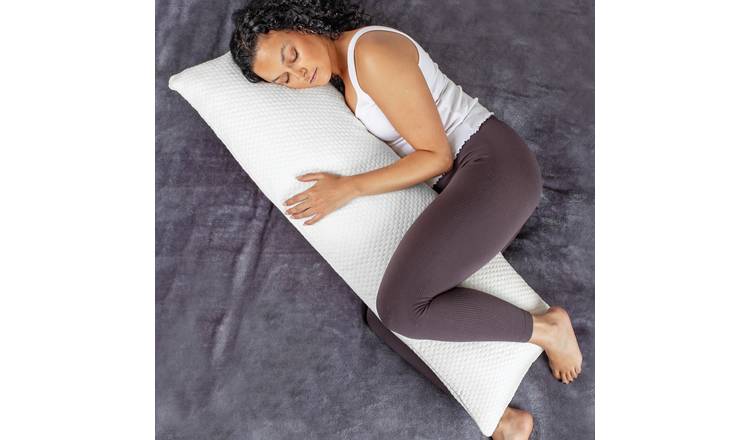 Aamira Long Body Memory Foam Pillow 120cm - White