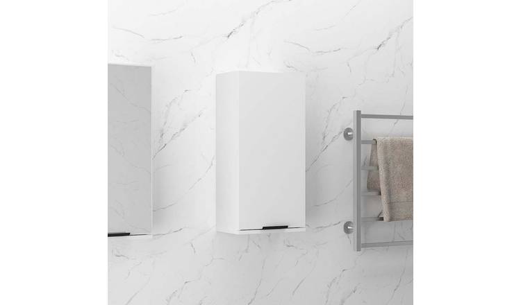 Walplus Compact Bathroom Cabinet - White - 32 x 20 x 67 cm
