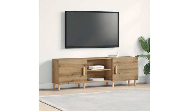 Walplus Engineered Wood TV Cabinet - Brown - 150 x 30 x 50 cm