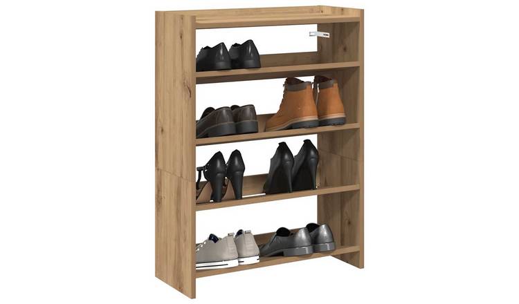 Walplus Engineered Wood Shoe Rack - Artisan Oak - 60 x 25 x 81 cm