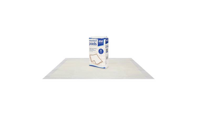 Harbour Housewares Disposable Incontinence Bed Pads - Pack of 10