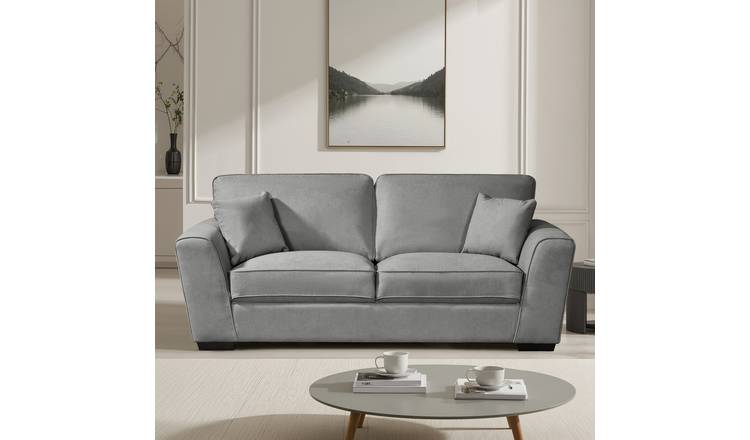 Artemis Home Arlington 3 Seat Fabric Sofa - Grey