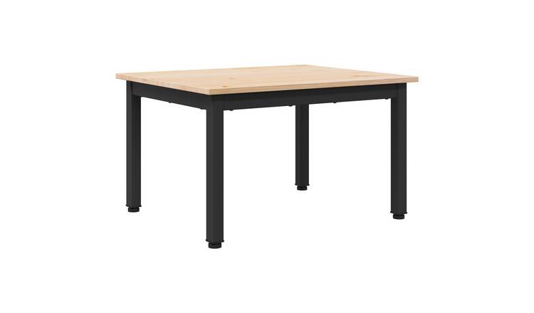 Walplus Solid Pine Wood Coffee Table - Natural - 60 x 50 x 36 cm