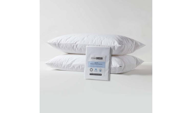 Homescapes Pair of 2 Waterproof Pillow Protectors