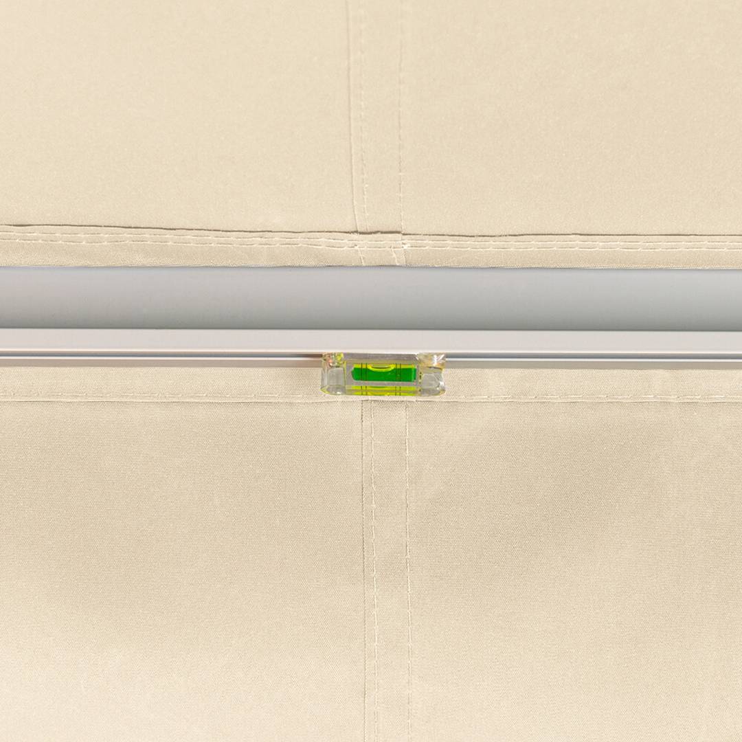 Primrose Awnings 4.0m x 3.0m Retractable Manual Awning Patio Canopy - Ivory - Image 6