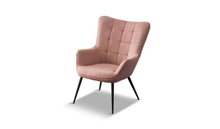 Furniture Online Vera Fabric Occasional Living Room Accent Chair - Pink