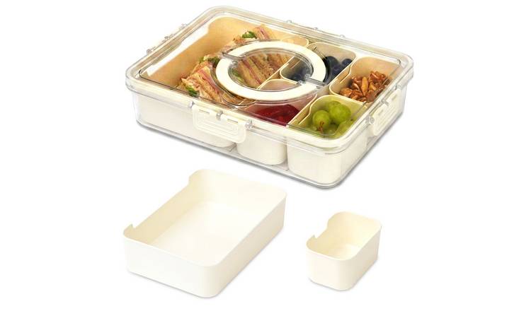 LIVIVO Airtight Lid Snack Storage Box with Removable Trays