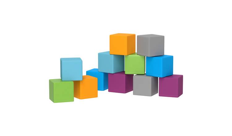 HOMCOM 12 Piece PU and EPE Foam Soft Play Blocks – Grey