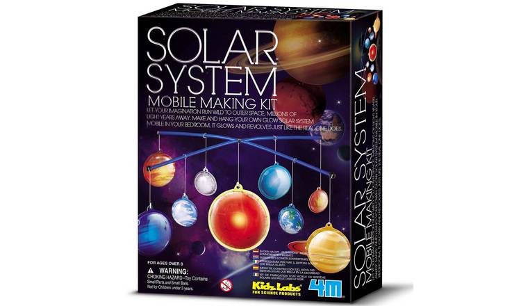 4M KidzLabs Solar System Mobile Making Kit - 5 Years +