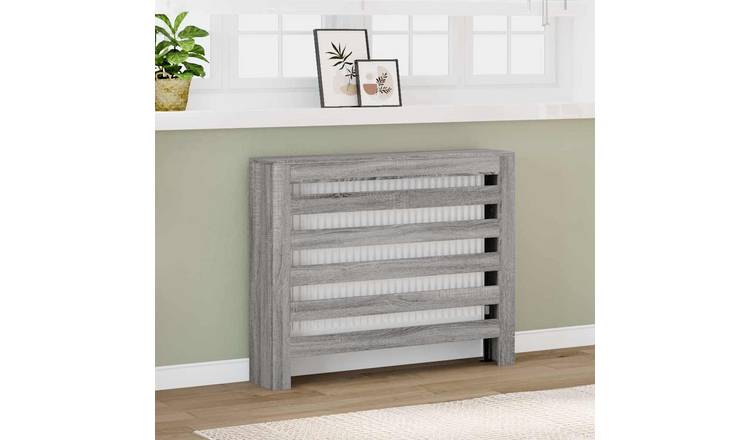 Walplus Engineered Wood Radiator Cover - Grey Sonoma - 104 x 20 x 82 cm