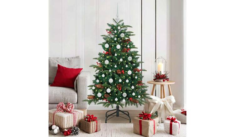 Walpluss PVC Artificial Christmas Tree - Green - 333 PVC Tips - 100 x 100 cm
