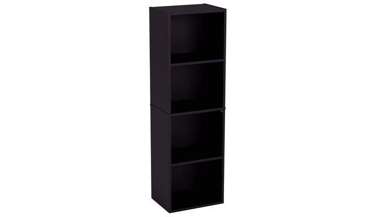 Vida Designs Oxford 4 Tier Cube Bookcase - Black