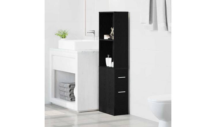 Walplus Engineered Wood Wall Mounted Cupboard - Red - 22 x 41 x 135 cm