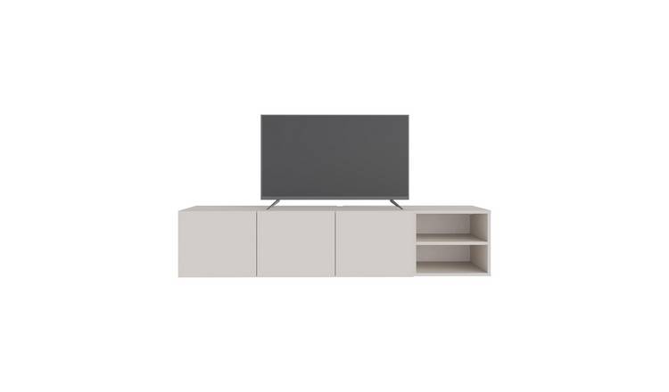 Decortie Conrad Floating TV Unit Particleboard Matt Finish - Sandstone