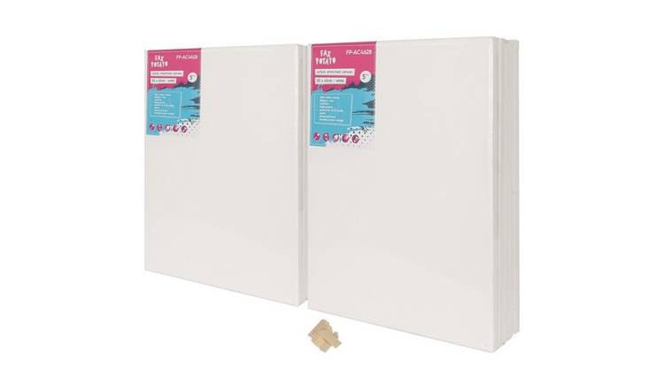 Fax Potato Stretched Canvas with Wooden Wedges 12" x 16" - Pack of 10