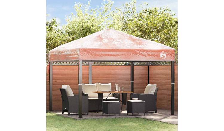 Walplus 300 x 300 x 26 cm Gazebo Replacement PVC Cover - Transparent