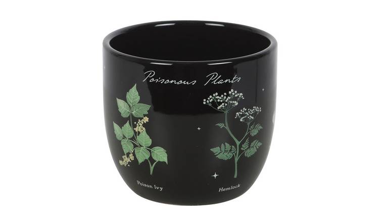 Something Different Poisonous Plants Plant Pot - Black