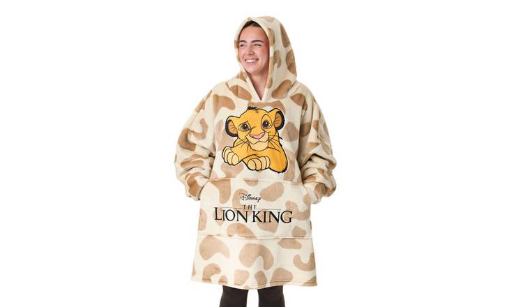 Disney The Lion King Adult Womens Blanket Hoodie - Beige