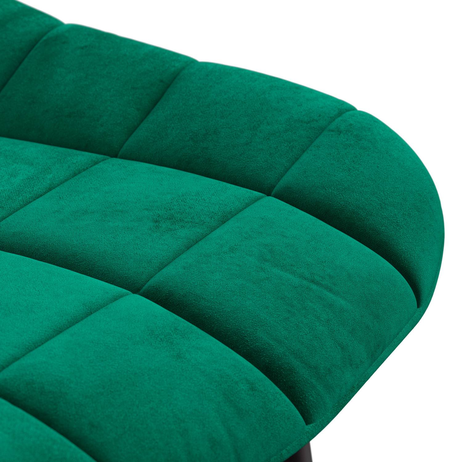 Furniture Online Arlo Nova Walnut Top w Wal Legs Dining Table & 4 Green Chairs - Image 5