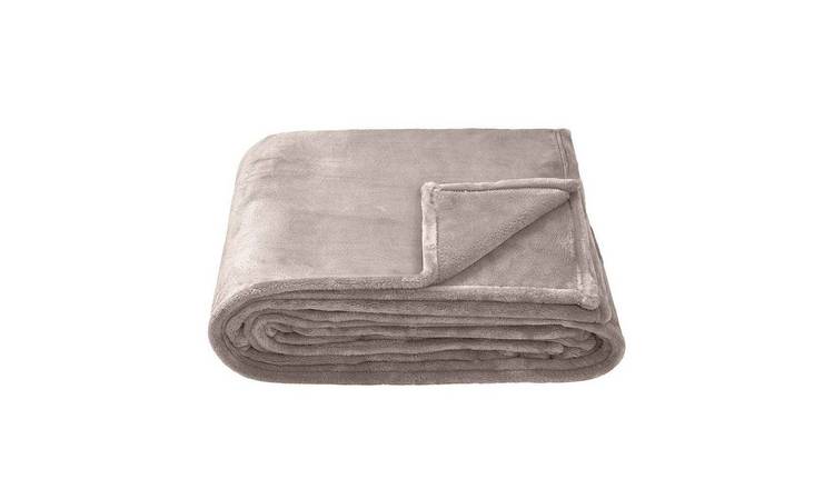 Brand Lab Fleece Plain Silver Grey Blanket - 200cm x 150cm