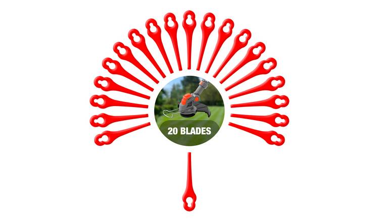 Terratek Grass Trimmer Replacement Cutting Strips - Pack of 20