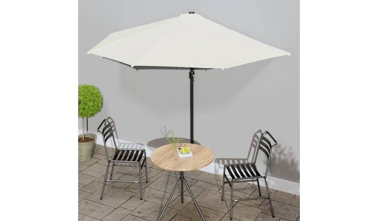 Walplus Garden Parasol - Sand - 300 x 155 x 223 cm