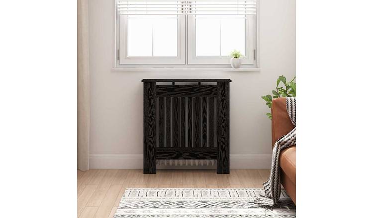 Walplus Engineered Wood Radiator Cover - Black Oak - 78 x 19 x 81.5 cm