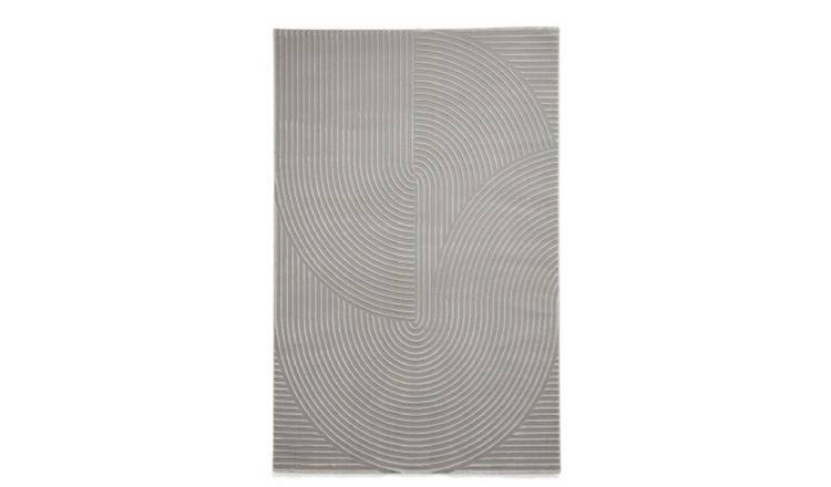 Mega Flooring Grey Modern Abstract Rug - 120 x 170cm